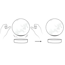 Magnetic levitating moon lamp, levitating moon globe, Magnetic suspended moon, levitating decor