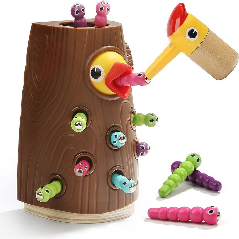 Niños Niñas Magnético Juego de Alimentación de Aves Para el Desarrollo de Habilidades Motoras Fina Libre de BPA