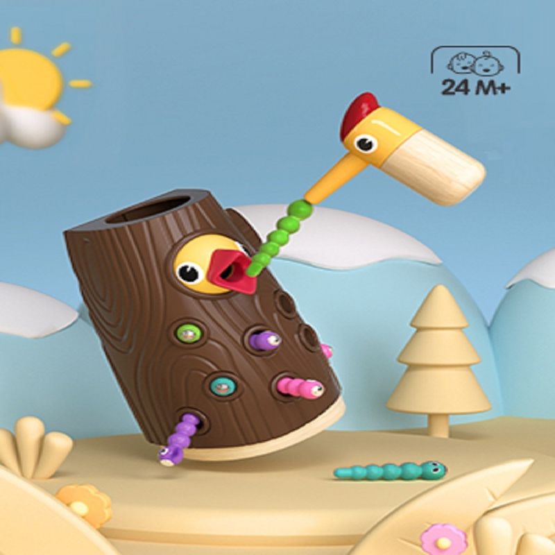 Niños Niñas Magnético Juego de Alimentación de Aves Para el Desarrollo de Habilidades Motoras Fina Libre de BPA