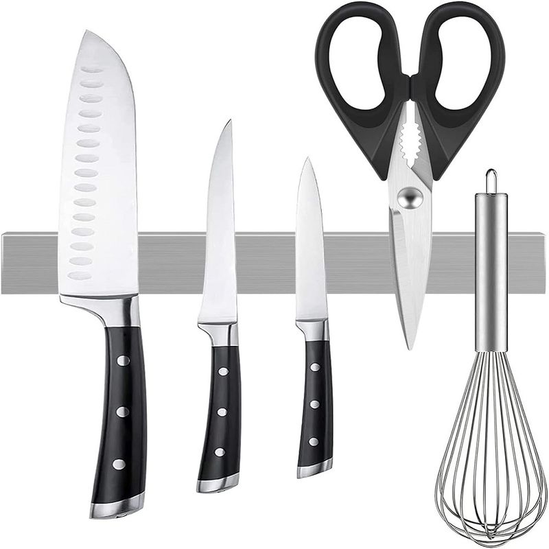 Soportador de cuchillo magnético de acero inoxidable 304 para protección contra la corrosión de la pared