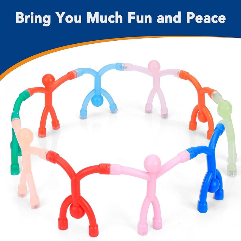 10PCS Magnetos de refrigerador humanoides Juguetes magnéticos de colores para niños y decoración