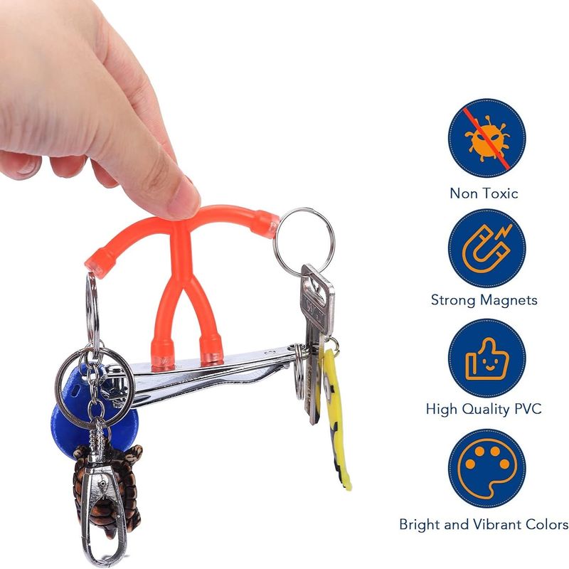 10PCS Magnetos de refrigerador humanoides Juguetes magnéticos de colores para niños y decoración