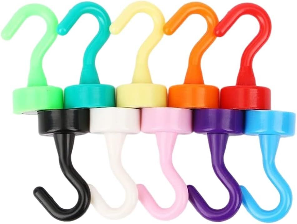 Colourful Decorativo ganchos magnéticos ganchos de garaje magnéticos ISO FDA certificado