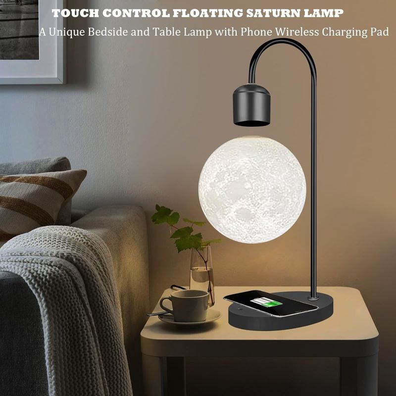 Lámpara lunar levitante magnética de gravedad cero Juguetes flotantes de escritorio para decoración Regalos