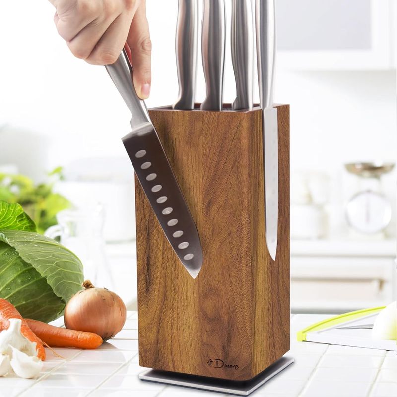Almacenamiento de portacuchillos magnéticos de gran capacidad giratorio para el mostrador de la cocina
