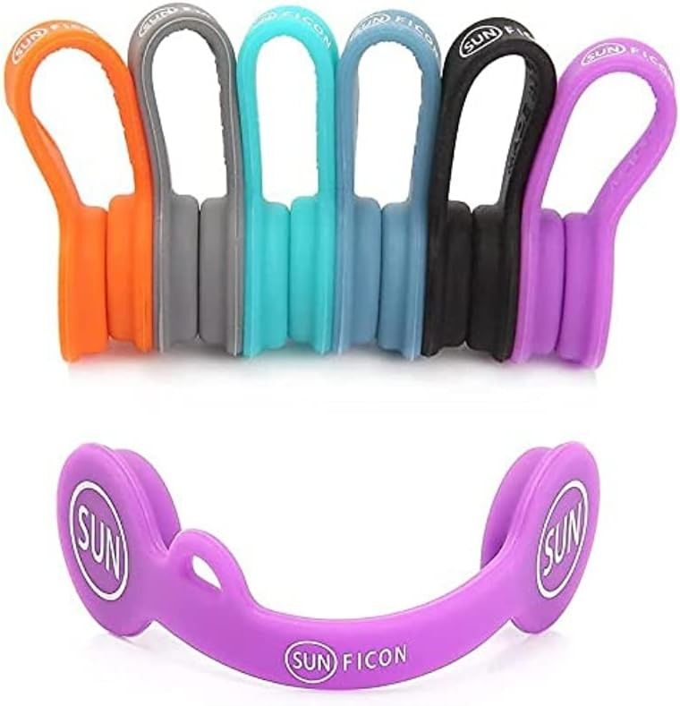 6PCS organizador de cordón magnético color soporte de cable de auriculares para la escuela de oficina en el hogar
