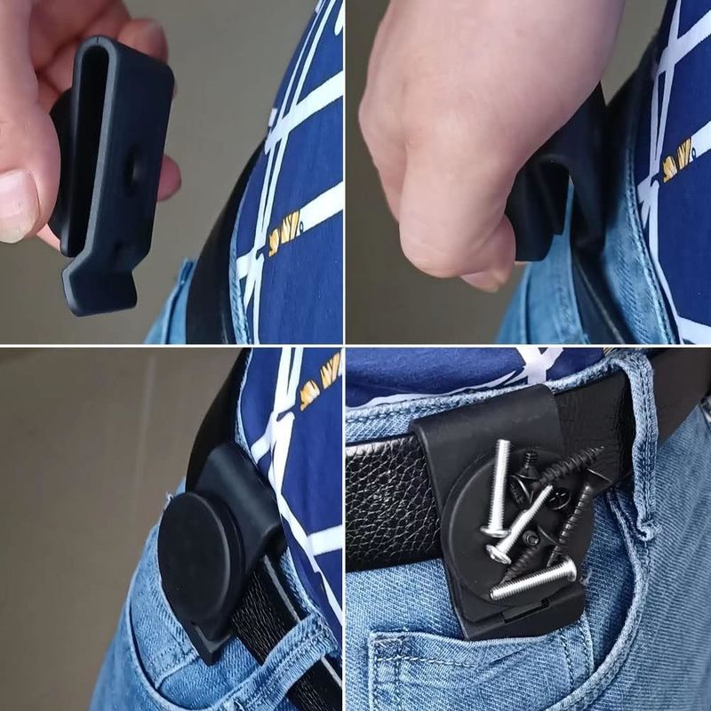 OEM Clip de cinturón magnético de trabajo pesado para tornillos clavos destornilladores accesorios metálicos
