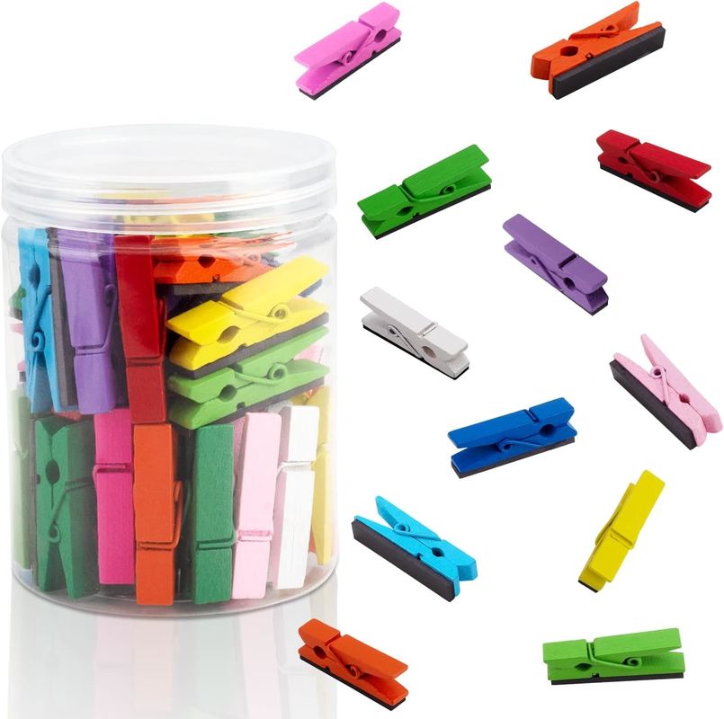 30pcs Multicolor Clips magnéticos personalizados para la pizarra de enseñanza de la oficina de la nevera