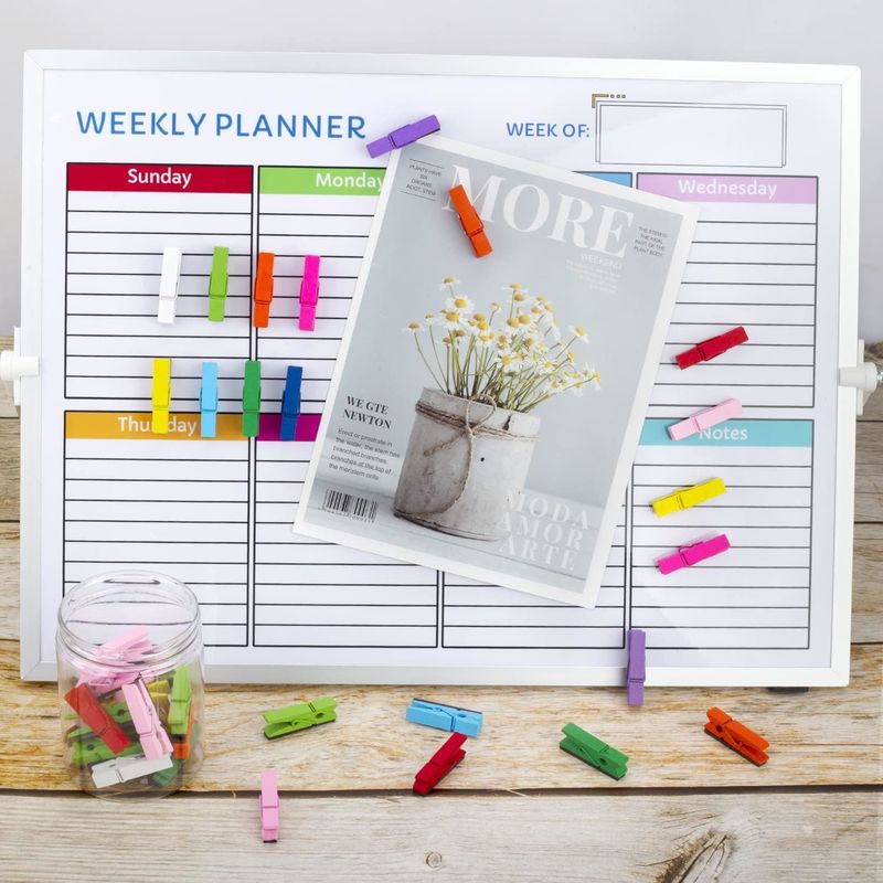 30pcs Multicolor Clips magnéticos personalizados para la pizarra de enseñanza de la oficina de la nevera