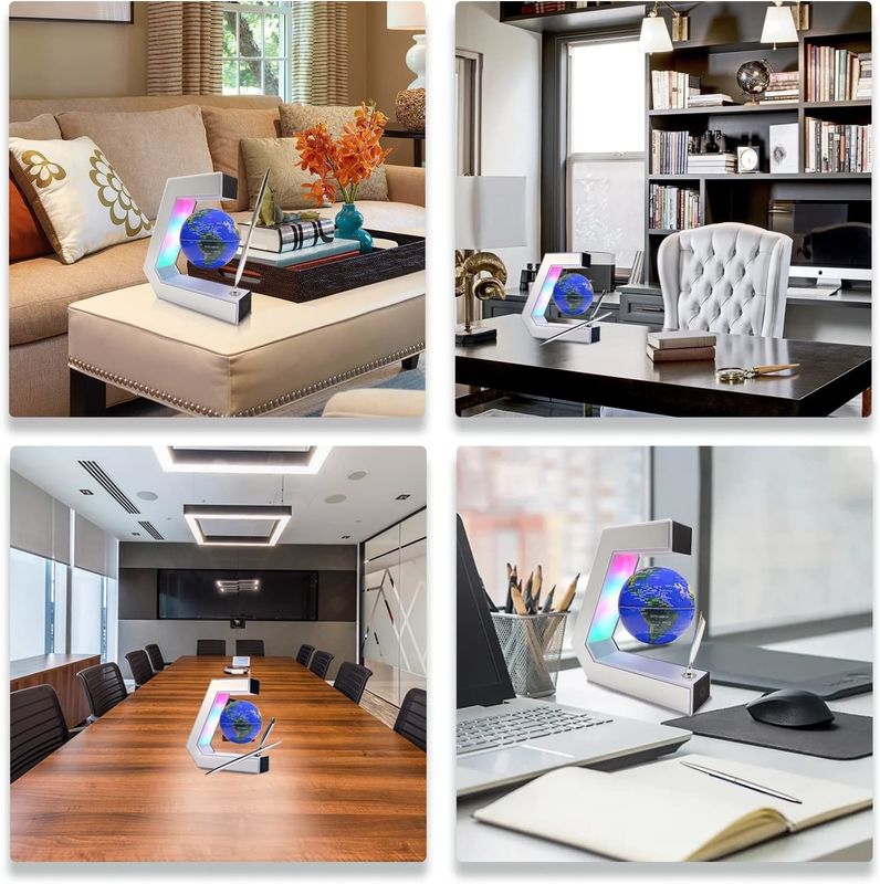 Decoración para el hogar Lámpara de levitación magnética Lámpara de globo levitante con control táctil y pluma