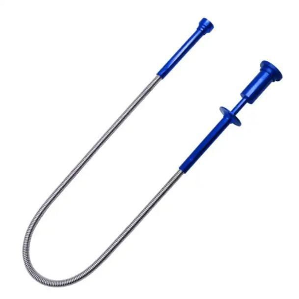 Acero inoxidable Flexible de 2 pies Magnético Recoger la garra Grabber herramienta W / LED Luz personalizada para múltiples usos