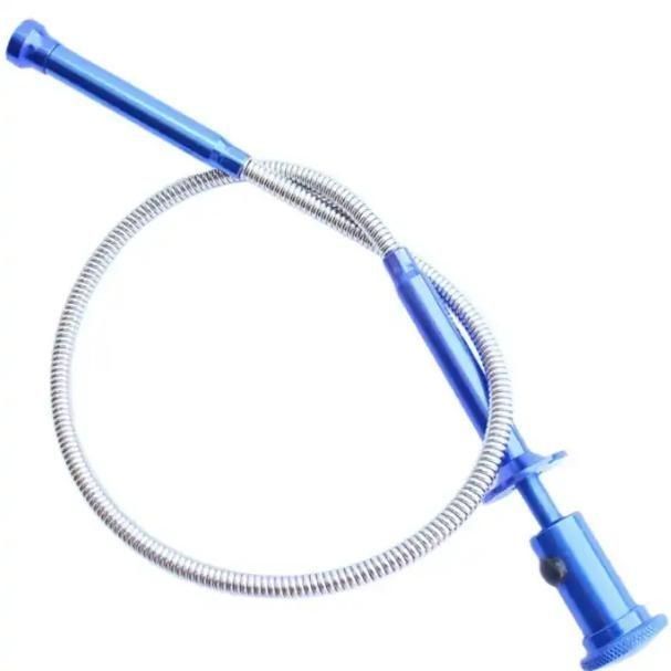 Acero inoxidable Flexible de 2 pies Magnético Recoger la garra Grabber herramienta W / LED Luz personalizada para múltiples usos