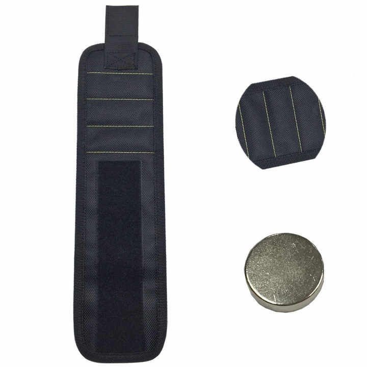 Pulsera magnética ajustable con imanes fuertes para absorber tornillos y brocas