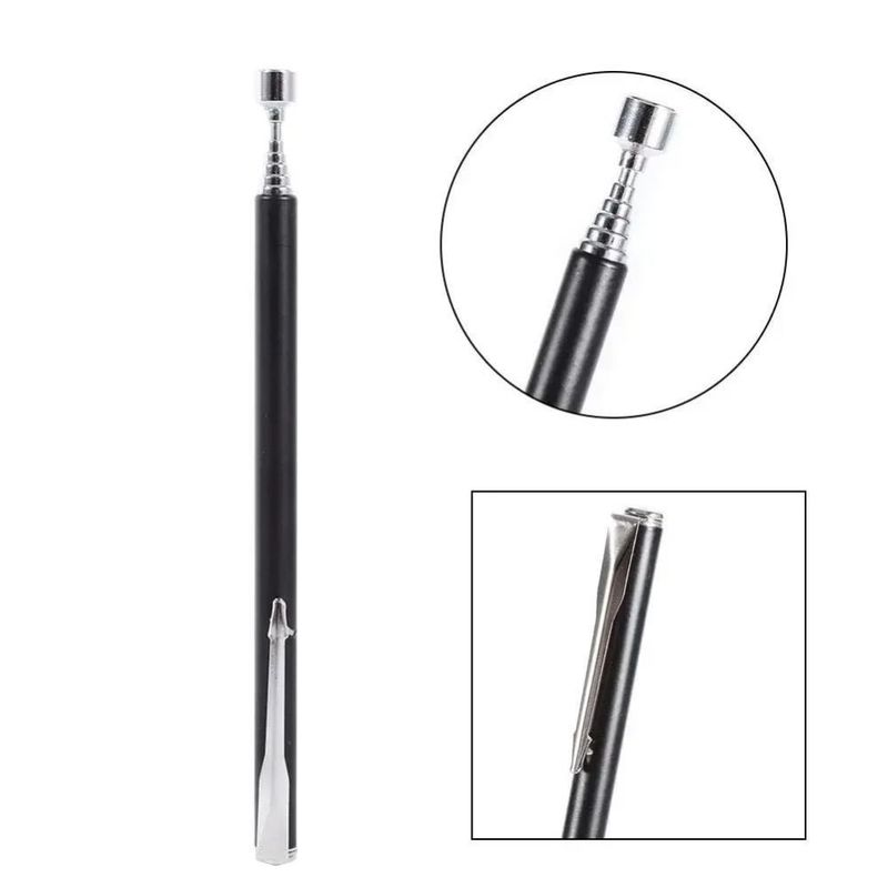 Telescópico portátil Magnético Flexible Recoger herramienta Ajustable extender bastón bastón Poderosa pluma magnética