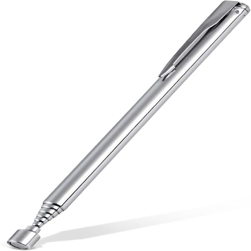 herramienta de recogida magnética tipo pluma extensible bastón de acero inoxidable