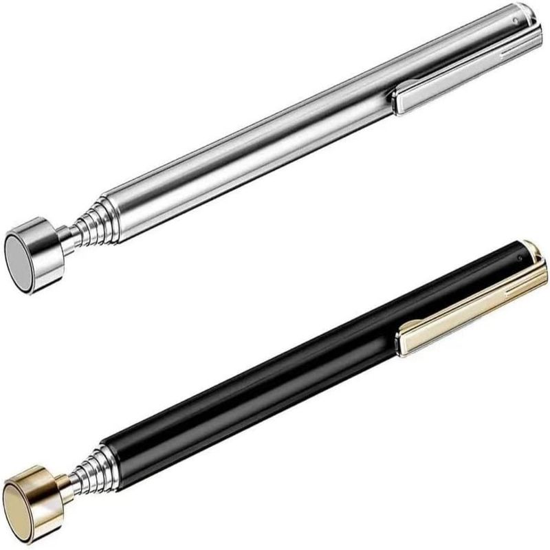 herramienta de recogida magnética tipo pluma extensible bastón de acero inoxidable