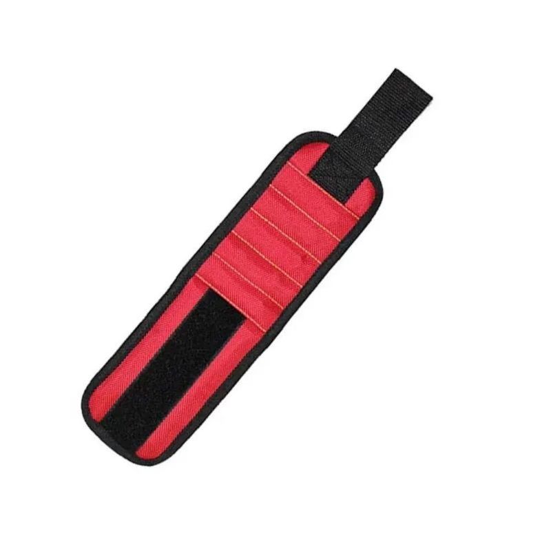 Pulsera magnética Magneto fuerte Brazalete sujeta las uñas Perforación de un trozo de tornillo Portador de herramientas de almacenamiento Muñeca