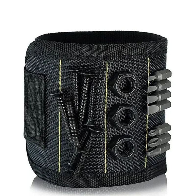 Bolso de herramientas multifuncional de tela de nylon de pulsera magnética portaherramientas Bolso de herramientas de electricista Almacenamiento