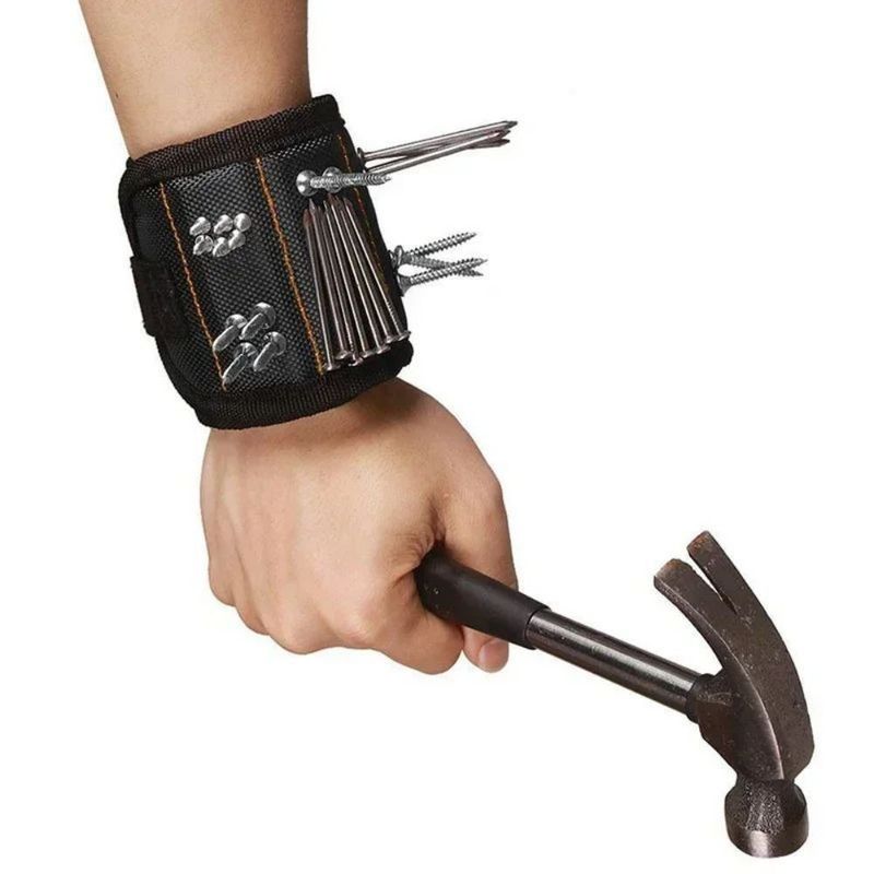 Bolso de herramientas multifuncional de tela de nylon de pulsera magnética portaherramientas Bolso de herramientas de electricista Almacenamiento