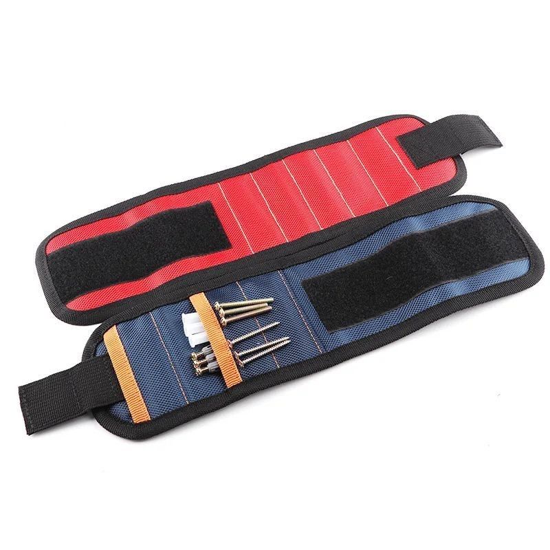 Camuflaje banda de soporte magnético para muñeca imanes fuertes para sujetar tornillos brazalete de uñas soporte de cinturón