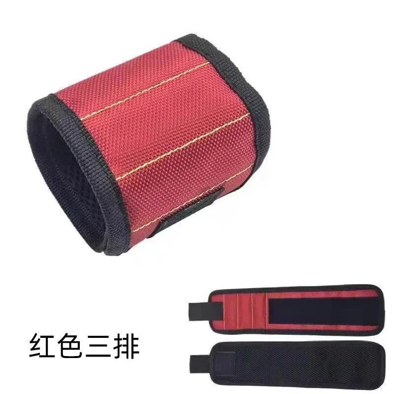 Camuflaje banda de soporte magnético para muñeca imanes fuertes para sujetar tornillos brazalete de uñas soporte de cinturón