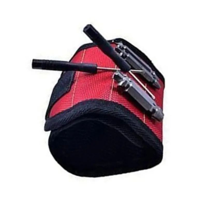 Pulsera magnética Bolsa de herramientas portátil Magneto Electrician Pulsera cinturón de herramientas tornillos clavos taladros brazalete