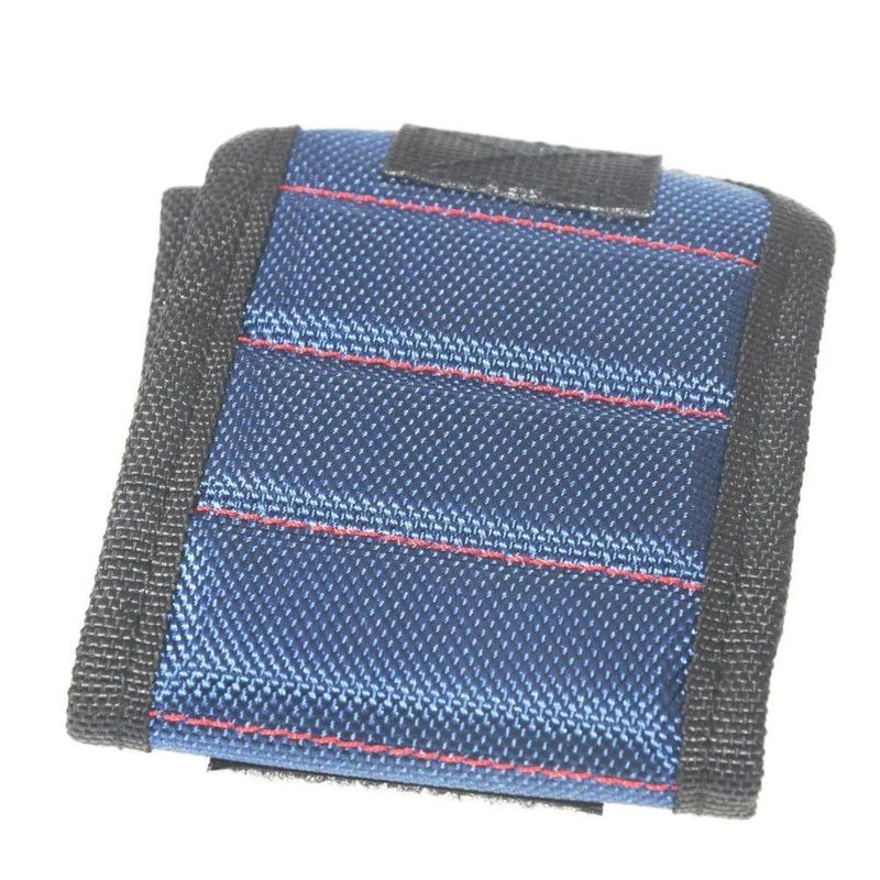 Bolsa de herramientas de pulsera magnética fuerte de tela de Oxford cinturón de muñeca portátil tornillos herramienta de uñas