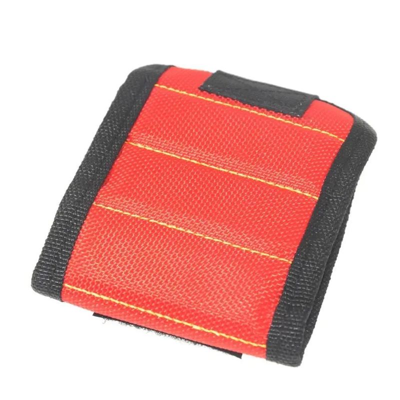 Bolsa de herramientas de pulsera magnética fuerte de tela de Oxford cinturón de muñeca portátil tornillos herramienta de uñas