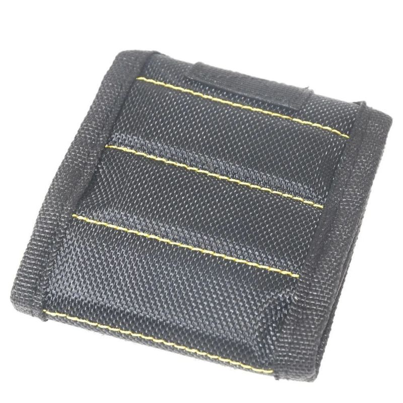 Bolsa de herramientas de pulsera magnética fuerte de tela de Oxford cinturón de muñeca portátil tornillos herramienta de uñas