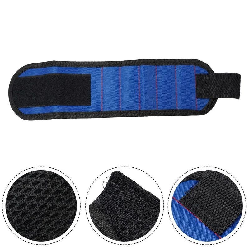 Pulsera magnética Bolsa de herramientas magnéticas portátiles para tornillos de uñas para perforación de perforaciones