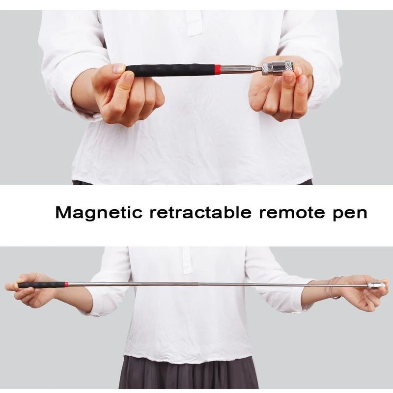 Pluma magnética telescópica con herramienta de recogida de imán portátil ligera Pluma extensible de largo alcance para recoger herramientas