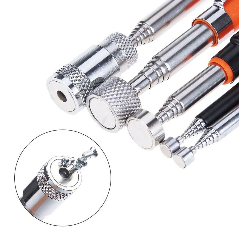 Cálculo magnético telescópico portátil Capacidad de herramienta útil para recoger Nut Bolt Extendible Pickup Rod Stick
