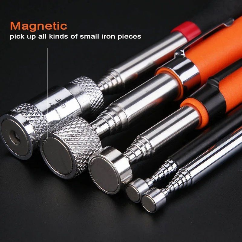 Cálculo magnético telescópico portátil Capacidad de herramienta útil para recoger Nut Bolt Extendible Pickup Rod Stick