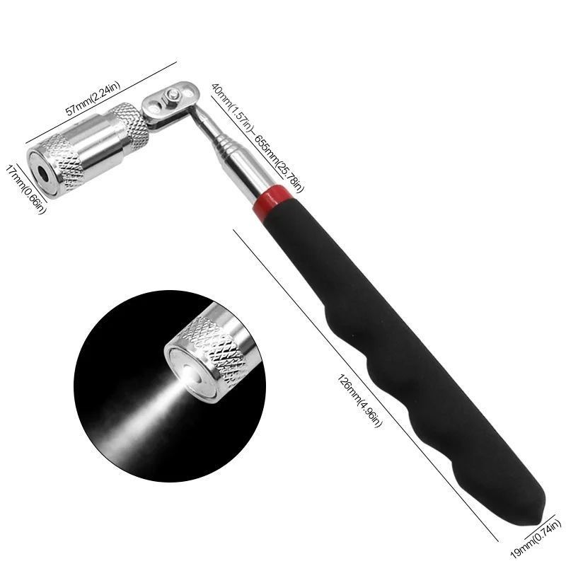Magneto telescópico Mini portátil de trabajo pesado Magnético de recogida de nuez de mano para el hogar