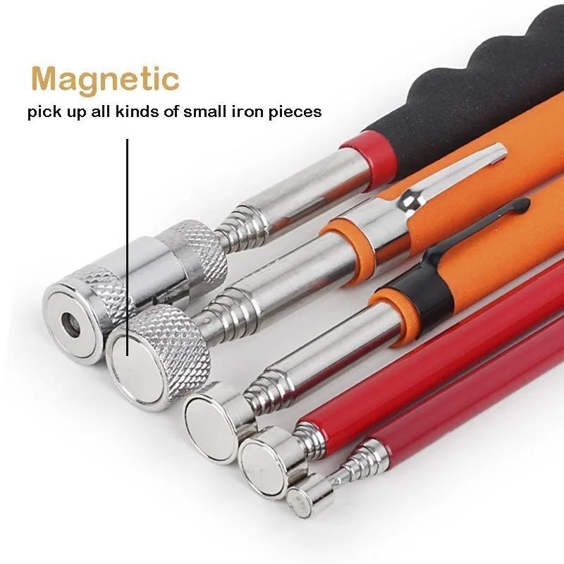 Herramienta de recogida magnética fuerte Telescópico Ajustable herramienta de recogida magnética agarre extendible Magnet Stick Recogida