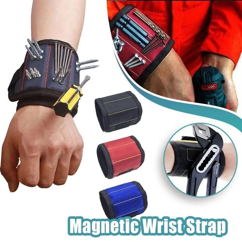 Kit de herramientas de pulsera magnética portátil de pulsera fuerte de herramientas de pulsera magnética de la correa de la herramienta de recogida telescópica