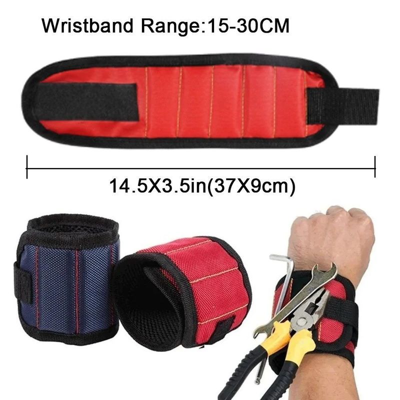 Kit de herramientas de pulsera magnética portátil de pulsera fuerte de herramientas de pulsera magnética de la correa de la herramienta de recogida telescópica