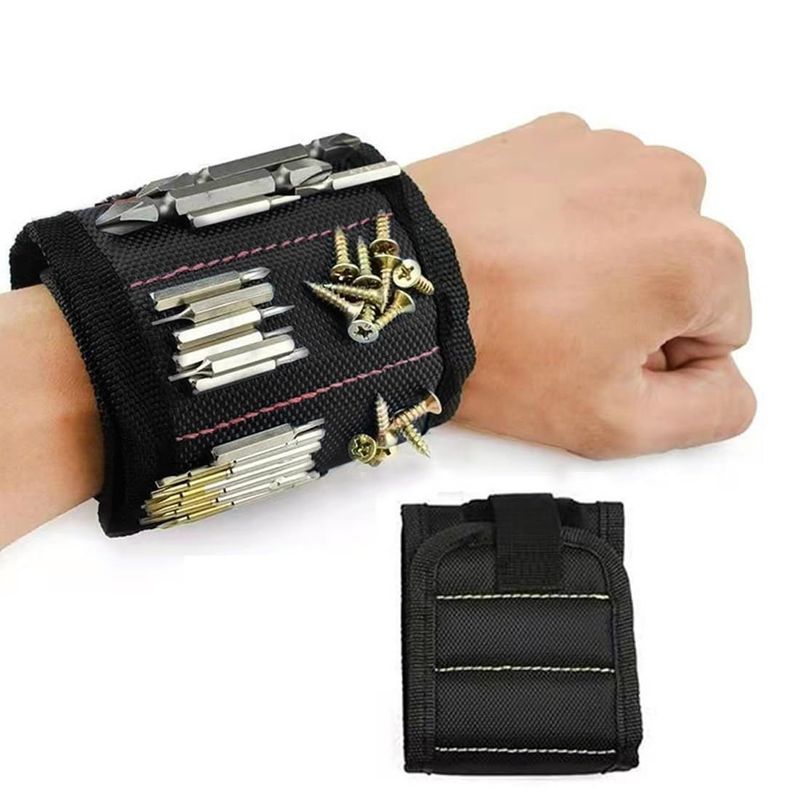 Pulsera magnética para sujetar tornillos, soporte de cinturón de herramientas, aparatos fríos para guardar cosas