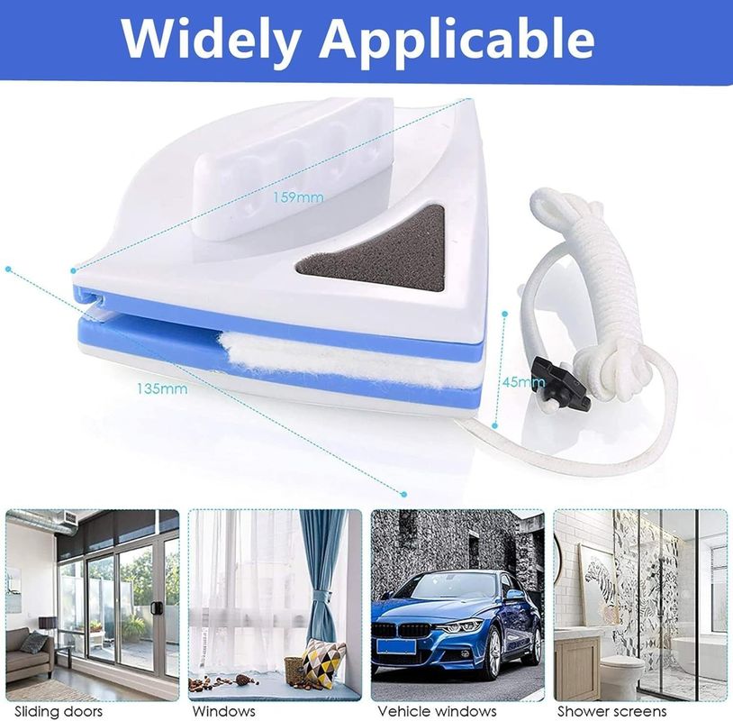 Limpiador de ventanas magnético exterior, pincel para ventanas de doble cara Herramientas de limpieza de limpiaparabrisas de vidrio para la venta