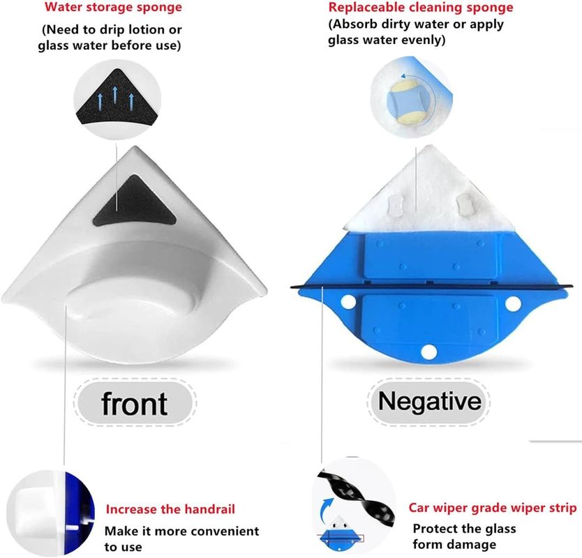 Limpiador de ventanas magnético exterior, pincel para ventanas de doble cara Herramientas de limpieza de limpiaparabrisas de vidrio para la venta