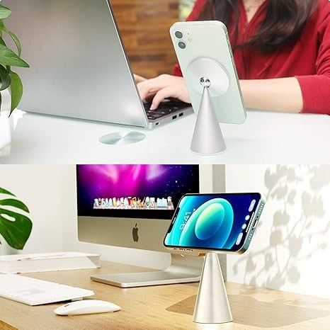 Soporte de teléfono magnético Compatible con iPhone 13 y iPhone 12, Mini, Pro y Pro Max, soporte de aluminio ajustable