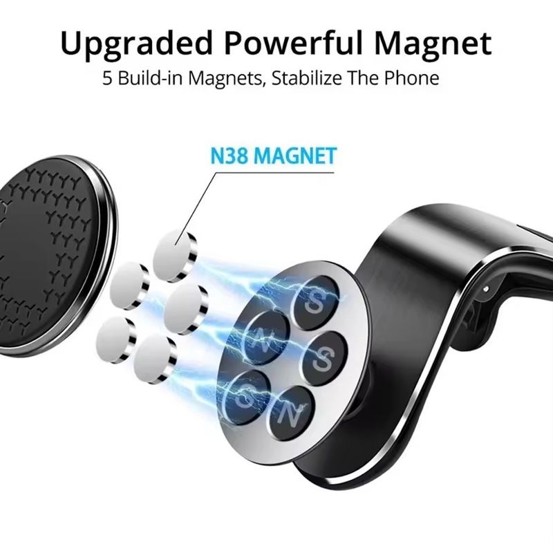 Car Magnetic Phone Holder Stand Air Vent Magnet Car Mount GPS Smartphone Soporte móvil en el soporte del coche para el iPhone Xiaomi Samsun