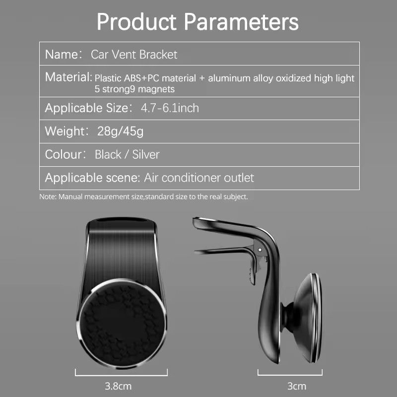 Car Magnetic Phone Holder Stand Air Vent Magnet Car Mount GPS Smartphone Soporte móvil en el soporte del coche para el iPhone Xiaomi Samsun