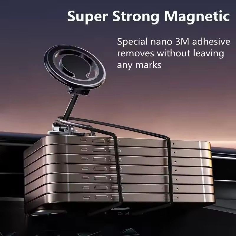 1080 Magnetic Car Phone Holder Magnet Car Bracket Mount Cell Soporte para teléfonos inteligentes en el automóvil Para el iPhone 15 14 13 12 11 Samsung