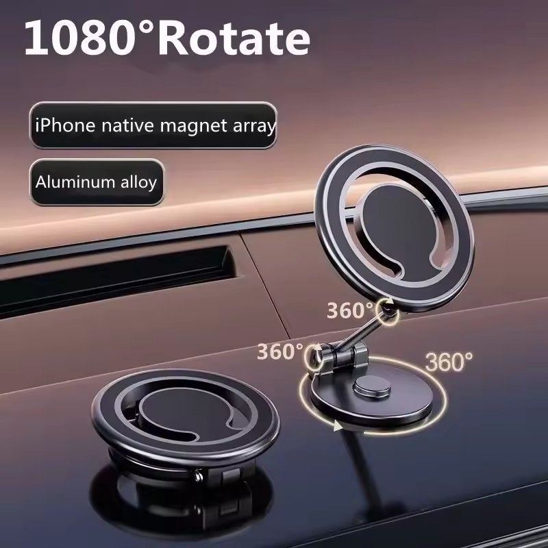 1080 Magnetic Car Phone Holder Magnet Car Bracket Mount Cell Soporte para teléfonos inteligentes en el automóvil Para el iPhone 15 14 13 12 11 Samsung
