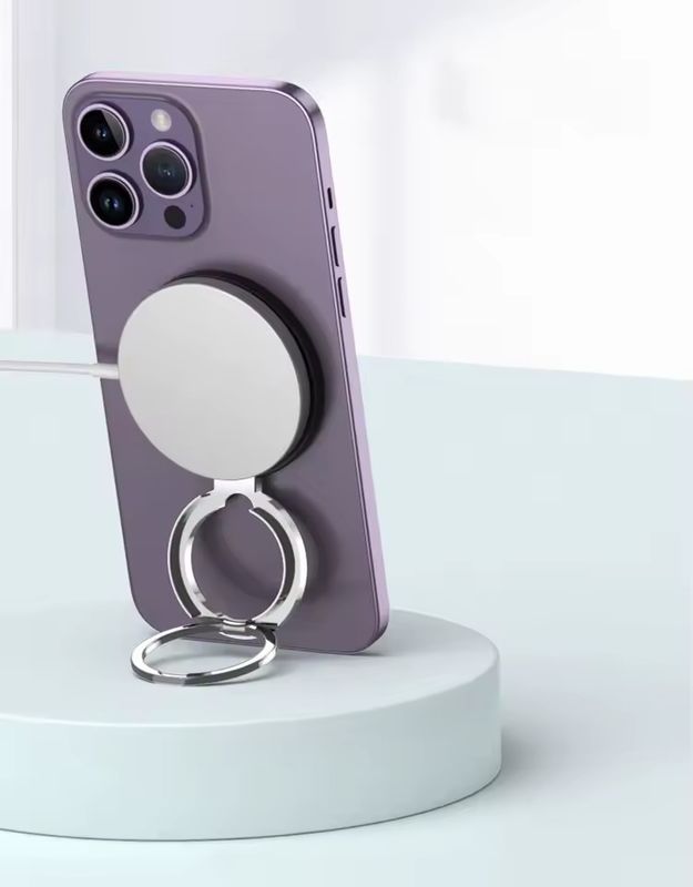 Portador de anillo de teléfono celular magnético Compatible con iPhone 12 13 14 Serie MagSafe Pegamento móvil extraíble
