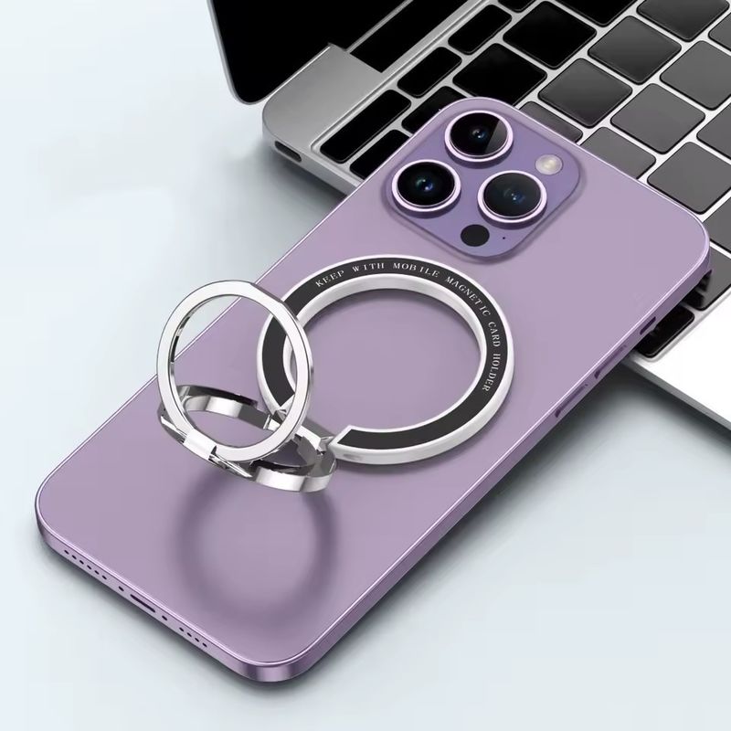 Portador de anillo de teléfono celular magnético Compatible con iPhone 12 13 14 Serie MagSafe Pegamento móvil extraíble