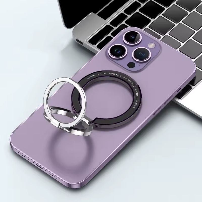 Portador de anillo de teléfono celular magnético Compatible con iPhone 12 13 14 Serie MagSafe Pegamento móvil extraíble