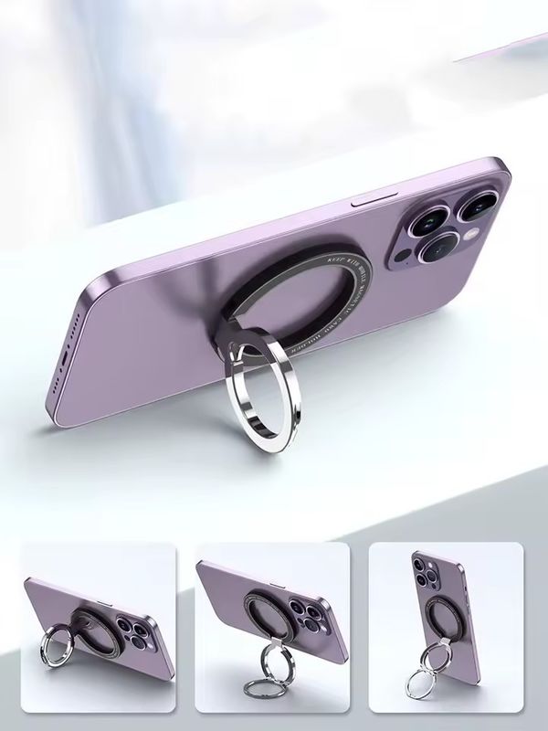 Portador de anillo de teléfono celular magnético Compatible con iPhone 12 13 14 Serie MagSafe Pegamento móvil extraíble